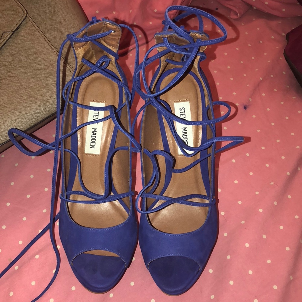 Steve Madden lace up heels